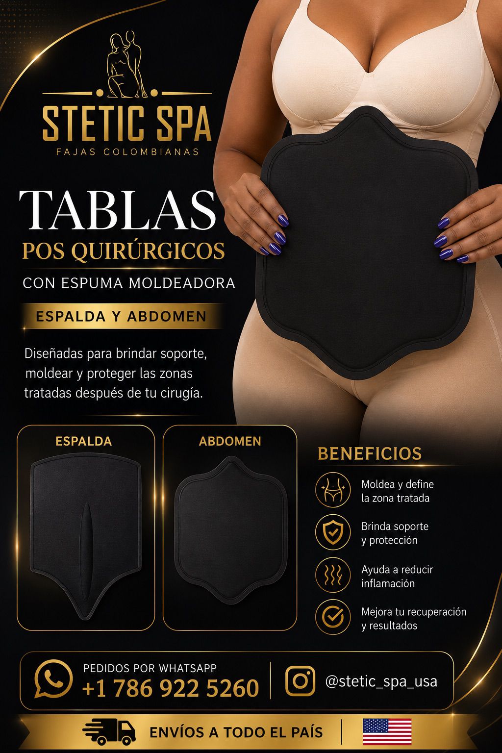 2 TABLAS POS-QUIRURGICAS  ABDOMINAL Y ESPALDA