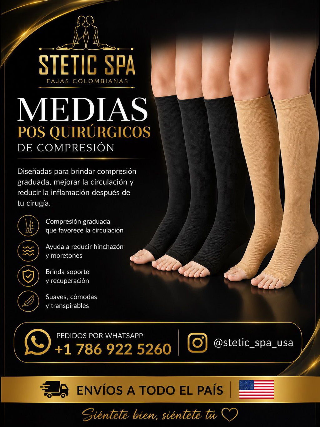 MEDIAS POSQUIRÚRGICAS DE COMPRESIÓN